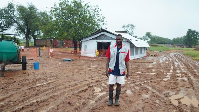 Many local residents like Alec (pictured here) recovered thanks to care they received from the Zimbabwe Red Cross.