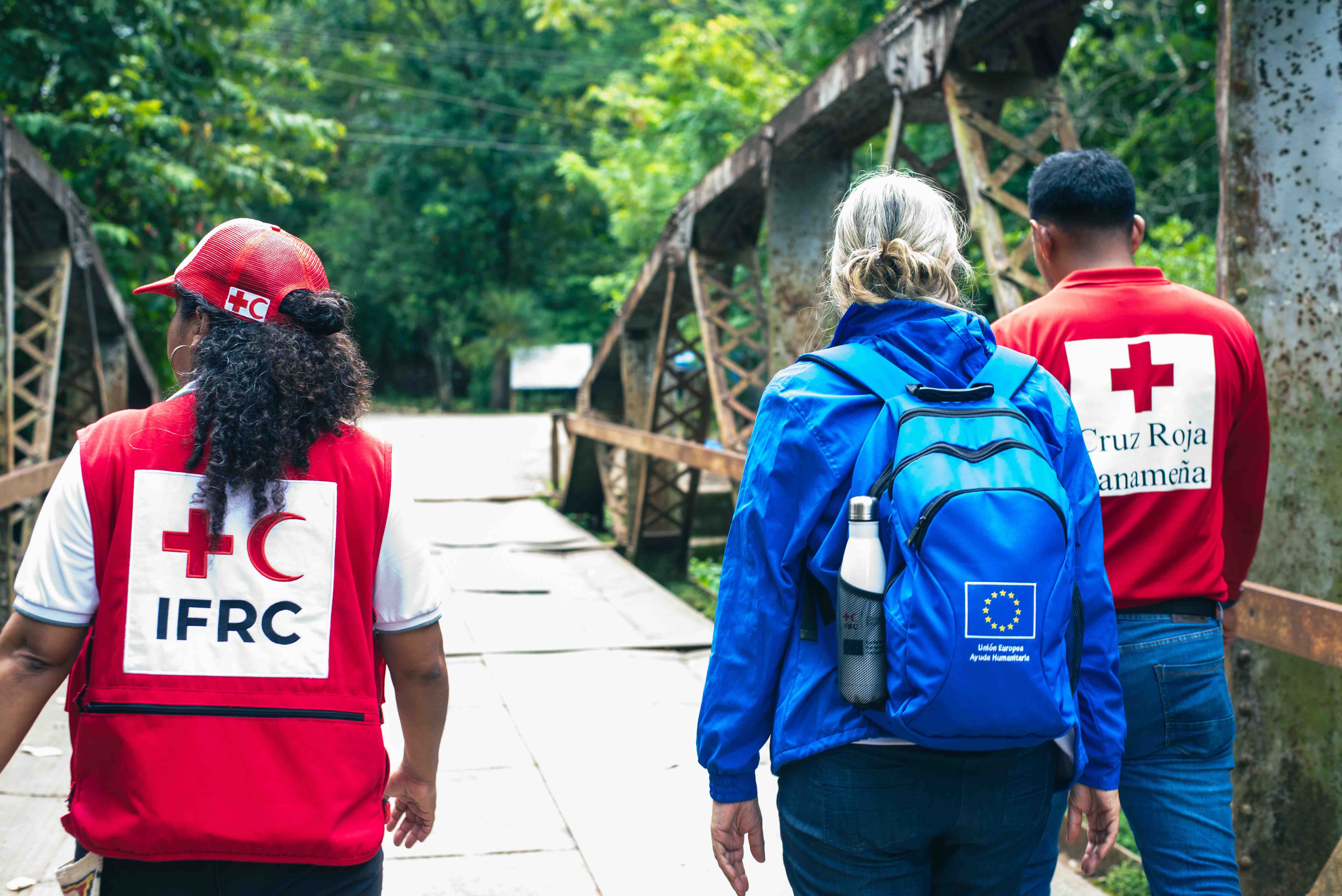 Representatives of the Panamanian Red Cross and EU ECHO join disaster risk reduction activities in Panama.