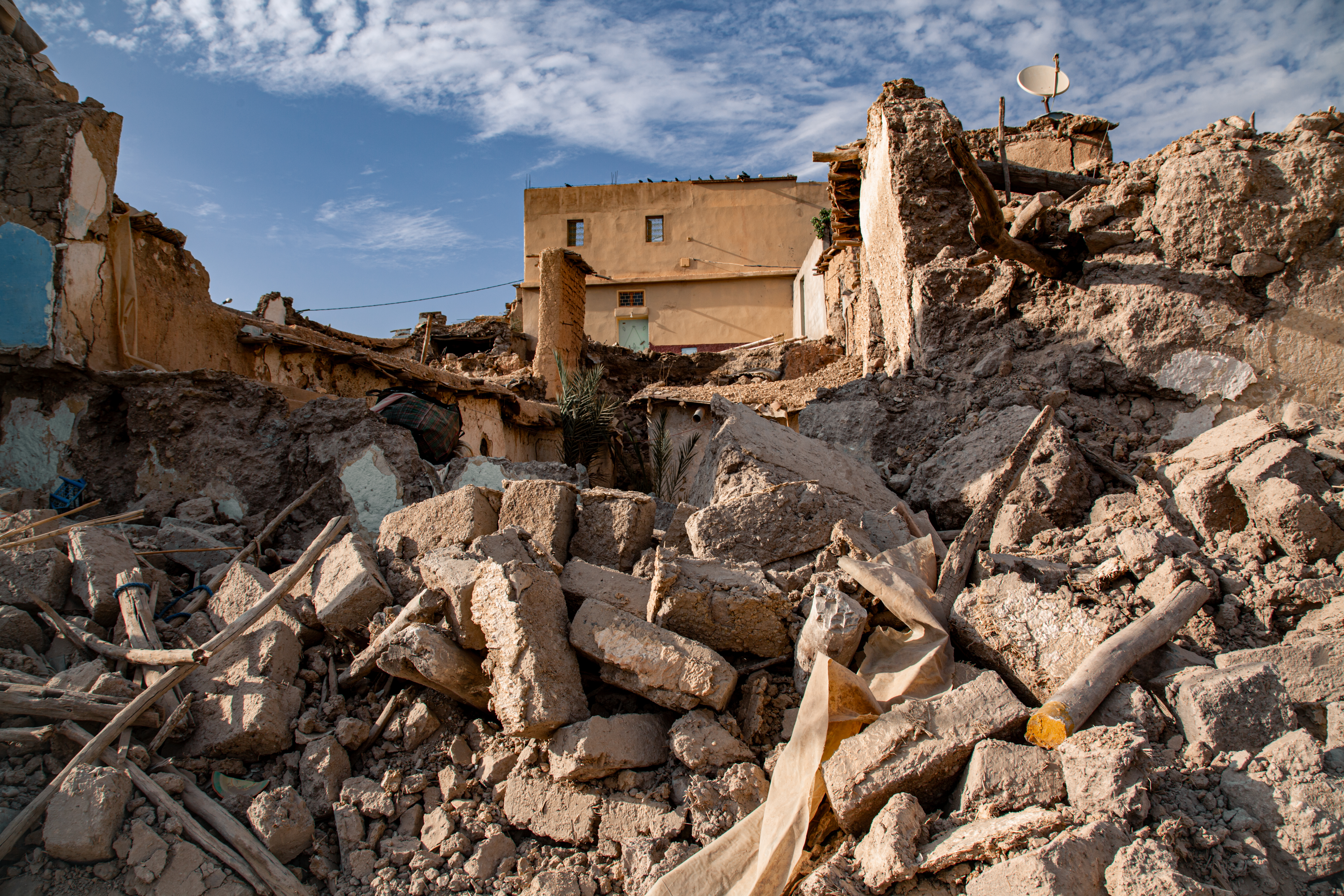The earthquake of 8 September 2023 in the Atlas Mountains of Morocco destroyed thousands of homes and took many lives. 