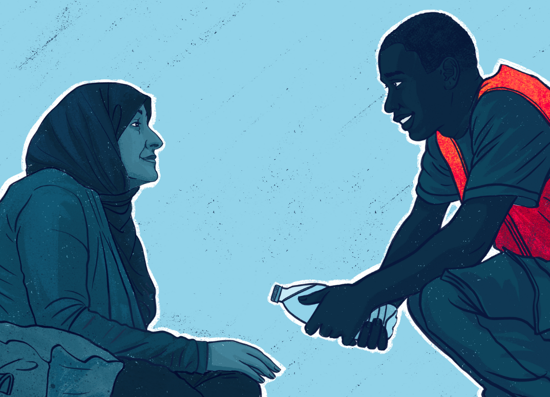 Around the world, Red Cross red Crescent volunteers ensure that migrants are #NotAlone.