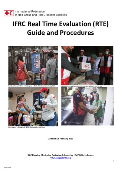 IFRC Real-Time Evaluations Guide cover