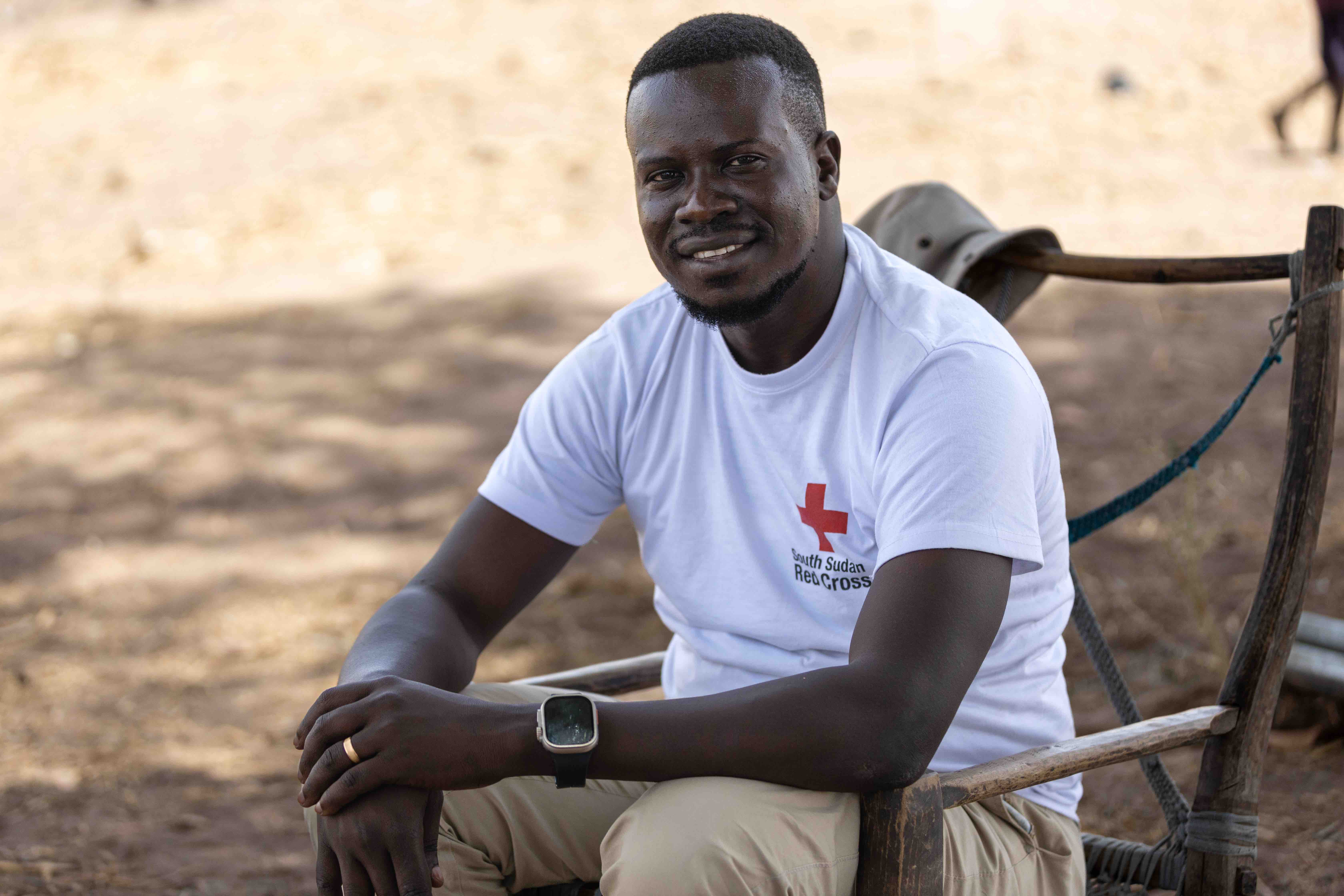 Abdallah Bennet, an expert in water, sanitation and hygiene with the South Sudan Red Cross.