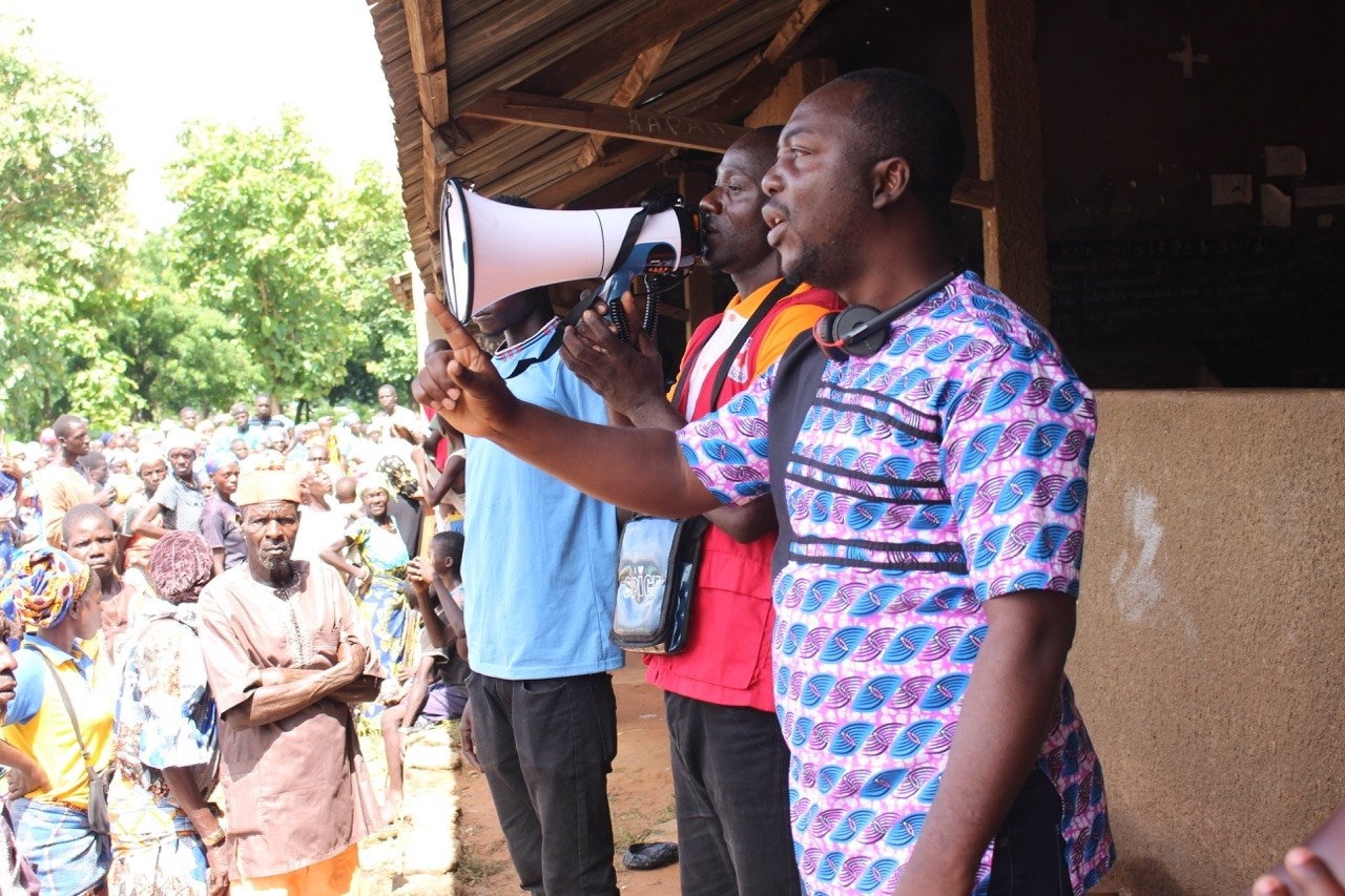 Togolese Red Cross carrying out awareness-raising activities in communities impacted by multiple crises.