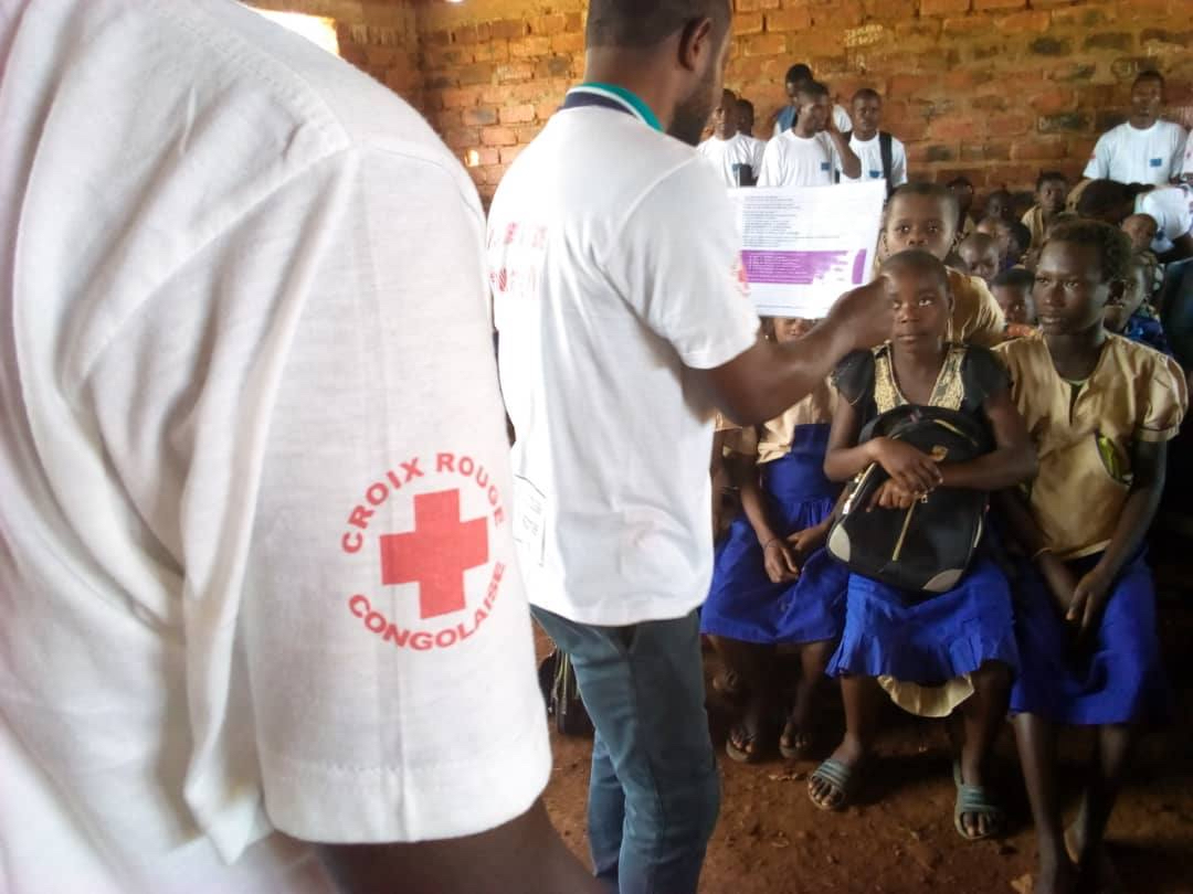  In information sessions similar to this one, Congolese Red Cross volunteers and staff visit communities to share critical, life-saving information about Mpox.