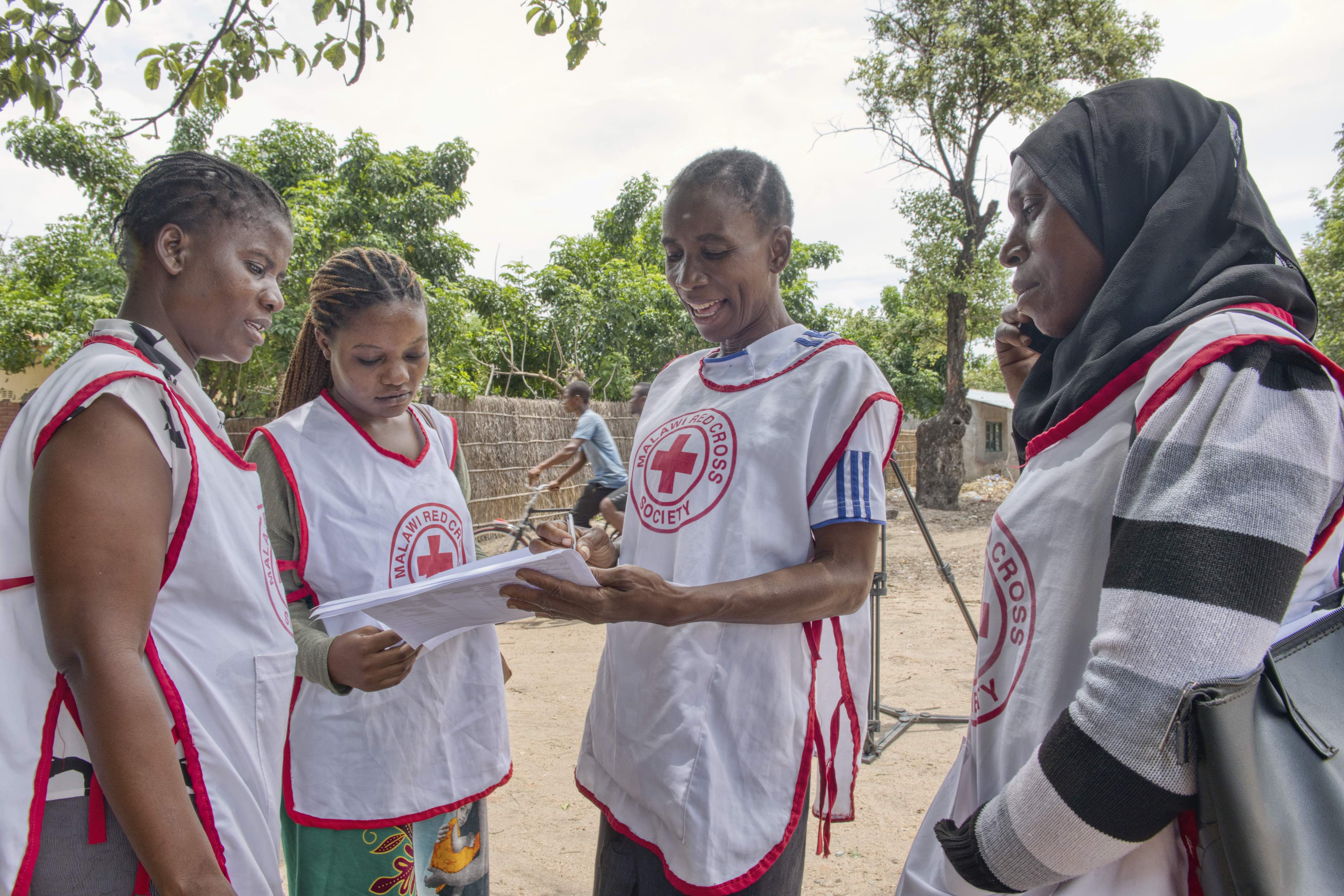 A cornerstone of the response in Malawi has been the activation of thousands of trained Red Cross volunteers. 