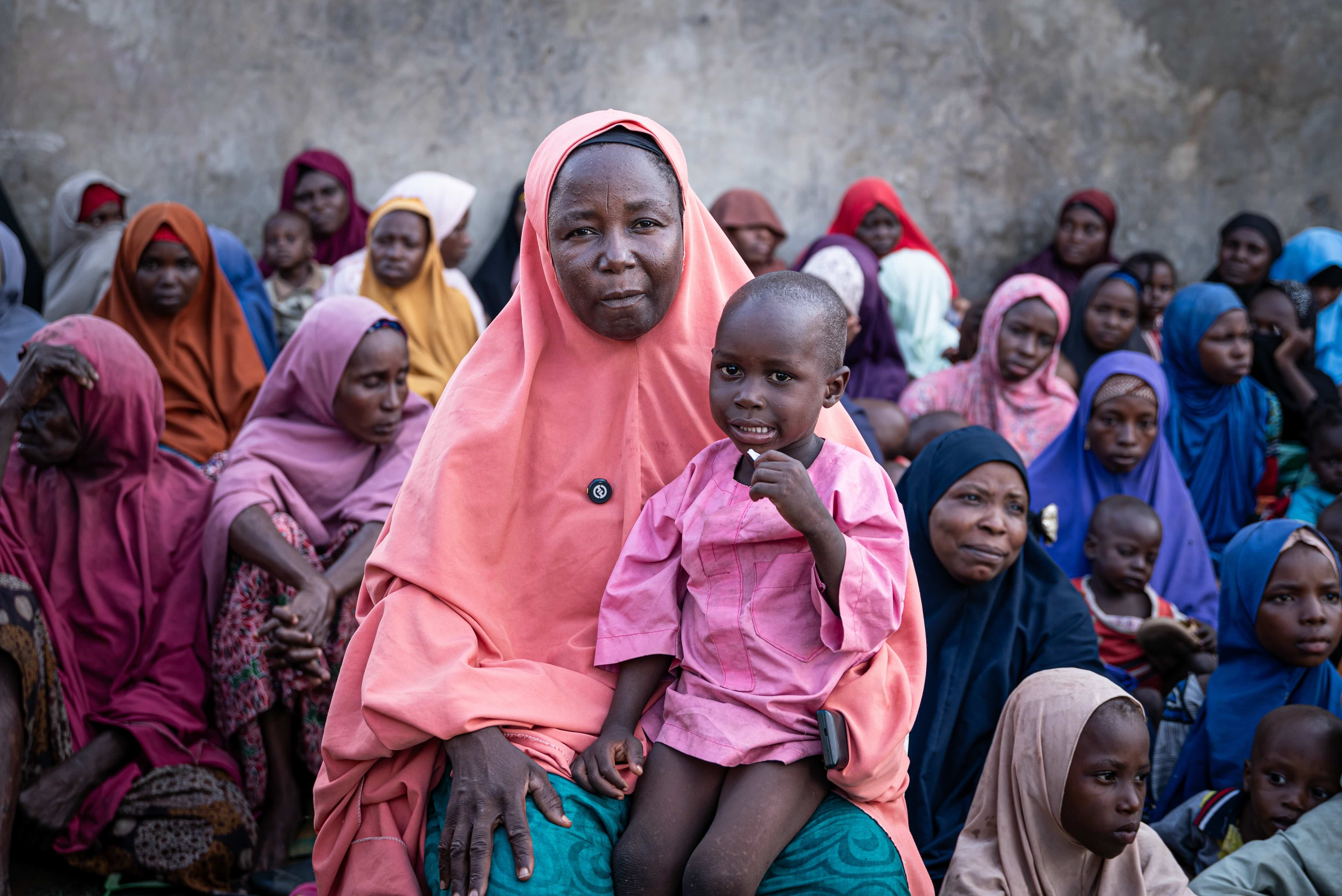 Members of a Mothers Club in northern Nigeria, where groups of women are organising to find practical and durable solutions to the acute malnutrition across the region.