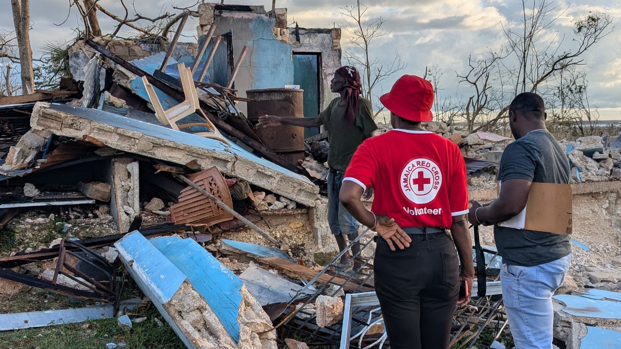 In the aftermath of Hurricane Melissa, Red Cross teams in St. Elizabeth carried out damage and needs assessments.