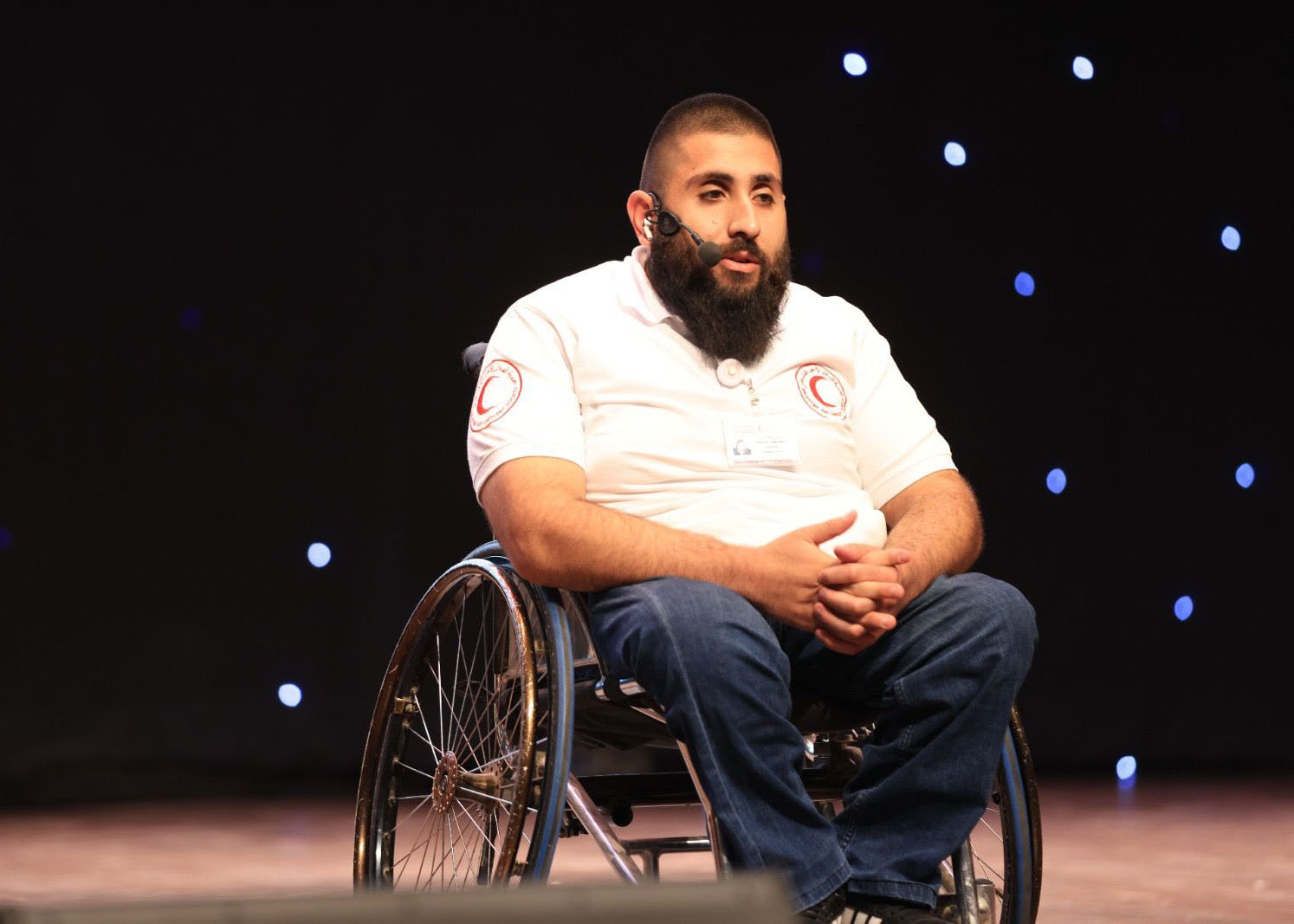 Palestine Red Crescent volunteer Mohammad Daoud, an example of how inclusion and volunteering can unlock confidence and purpose. 