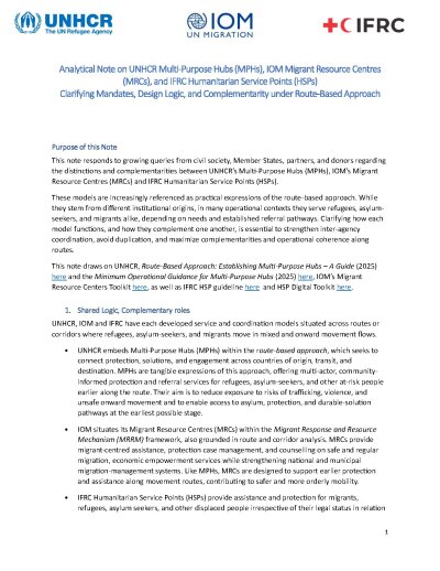 Analytical Note on UNHCR MPH and IOM MRC- Feb 2026.pdf