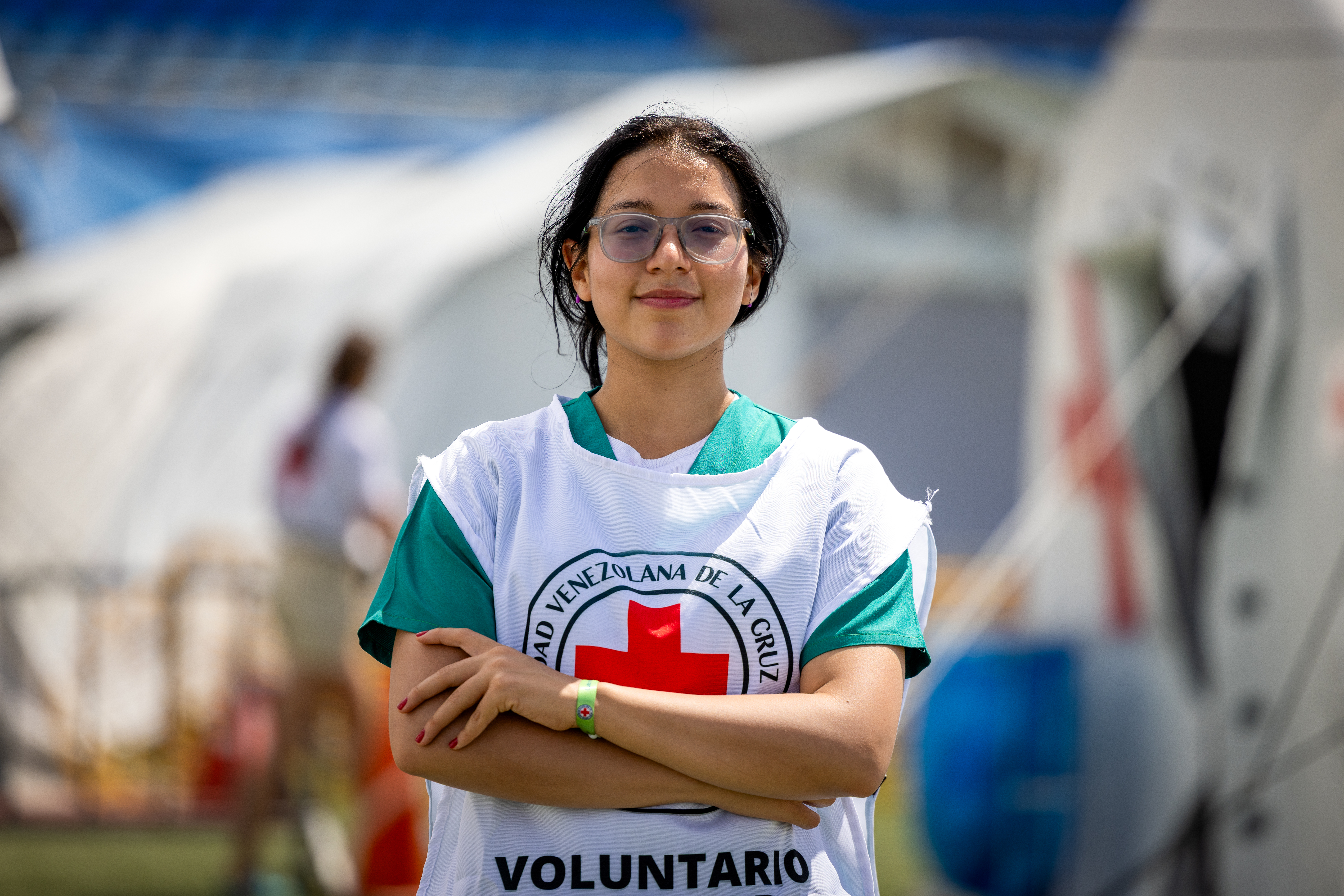 Albani Rojas, Venezuelan Red Cross volunteer.