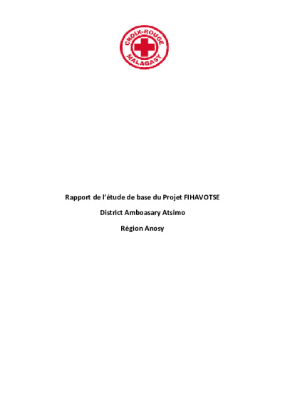 Baseline  report FIHAVOTSE_ CRM_ Nov 2015.pdf