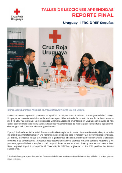 Informe Taller de Lecciones Aprendidas - Uruguay Sequías (MDRUY004).pdf
