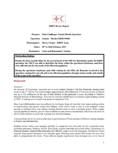 DREF Review Report_Tunisia Floods MDRTN008.pdf
