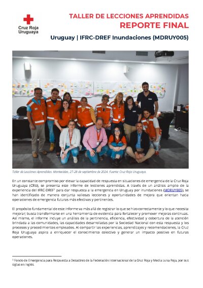 Informe Taller de Lecciones Aprendidas - Uruguay Inundaciones (MDRUY005).pdf