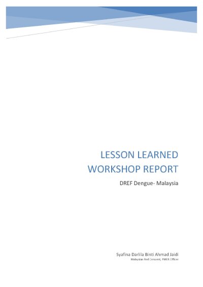 MRCS Dengue DREF LLW Report.pdf