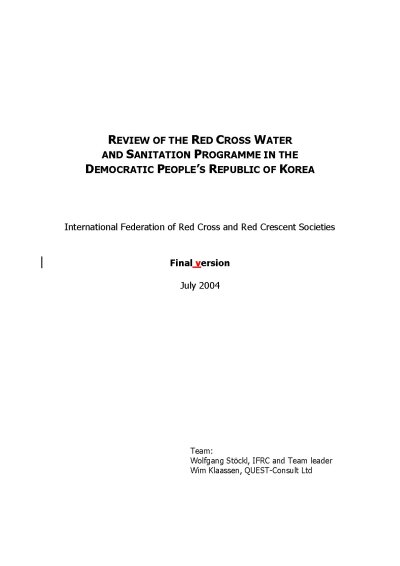 Report WatSan Review DPRK 2004.pdf
