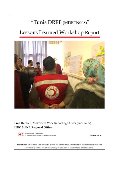 Tunis DREF MDRTN008 Lessons Learned Workshop Report.pdf