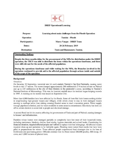 Tunisia - DREF Flash Floods (MDRTN008) Review Report.pdf