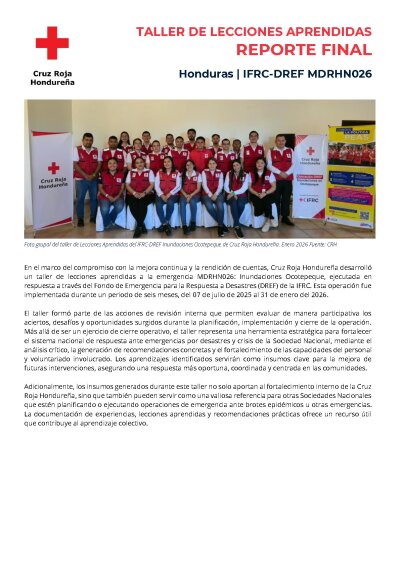 Informe Taller de Lecciones Aprendidas - Honduras Inundaciones (MDRHN026).pdf