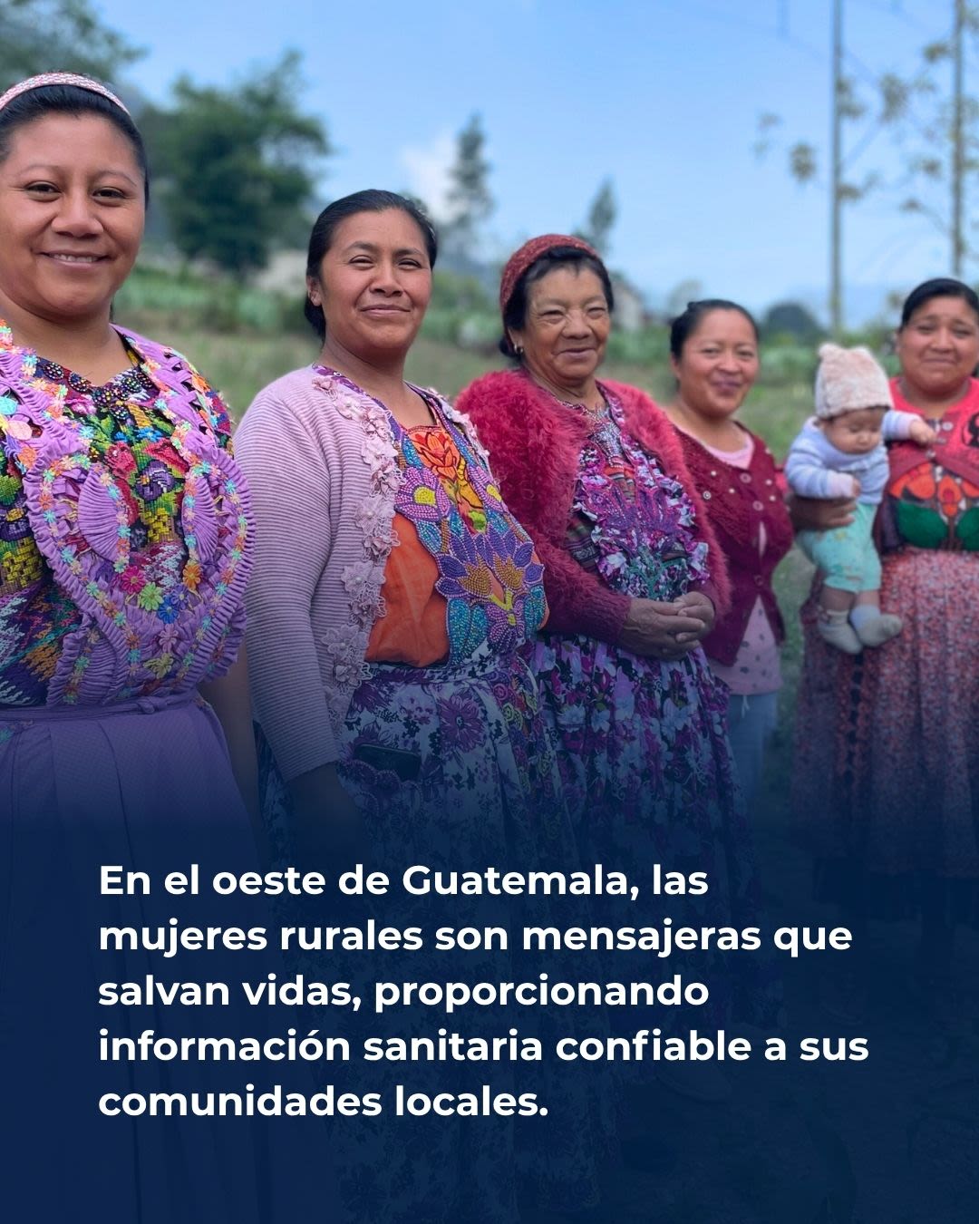 En el oeste de Guatemala, las mujeres rurales son mensajeras que salvan vidas, proporcionando información sanitaria confiable a sus comunidades locales.