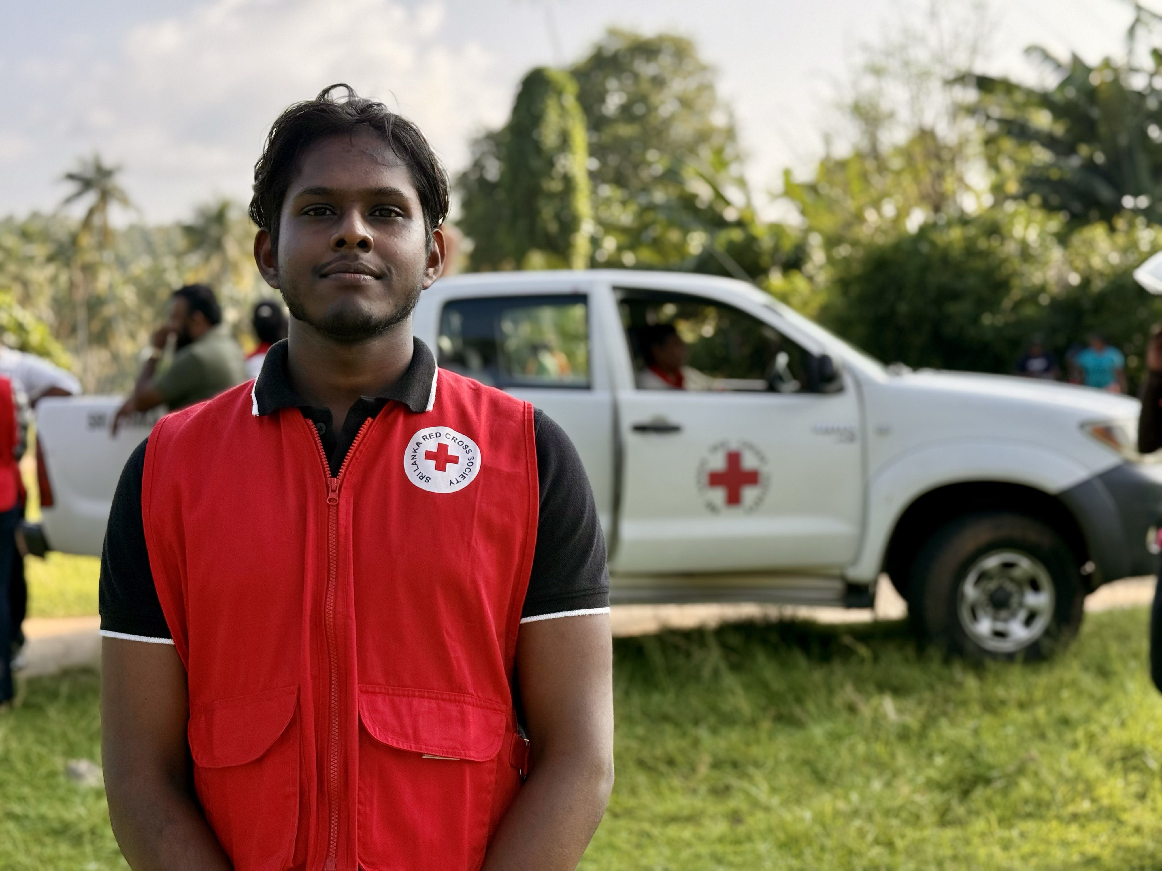 Sri Lanka Red Cross volunteer Kaviji Bandara.