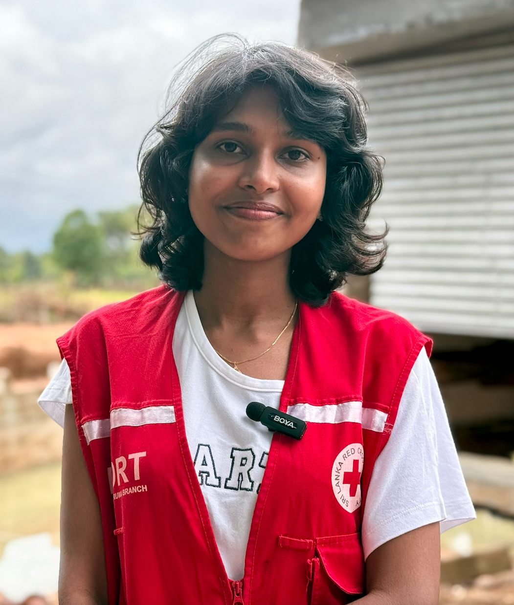 Sri Lanka Red Cross volunteer Chathurika Sewwandi Kumari.