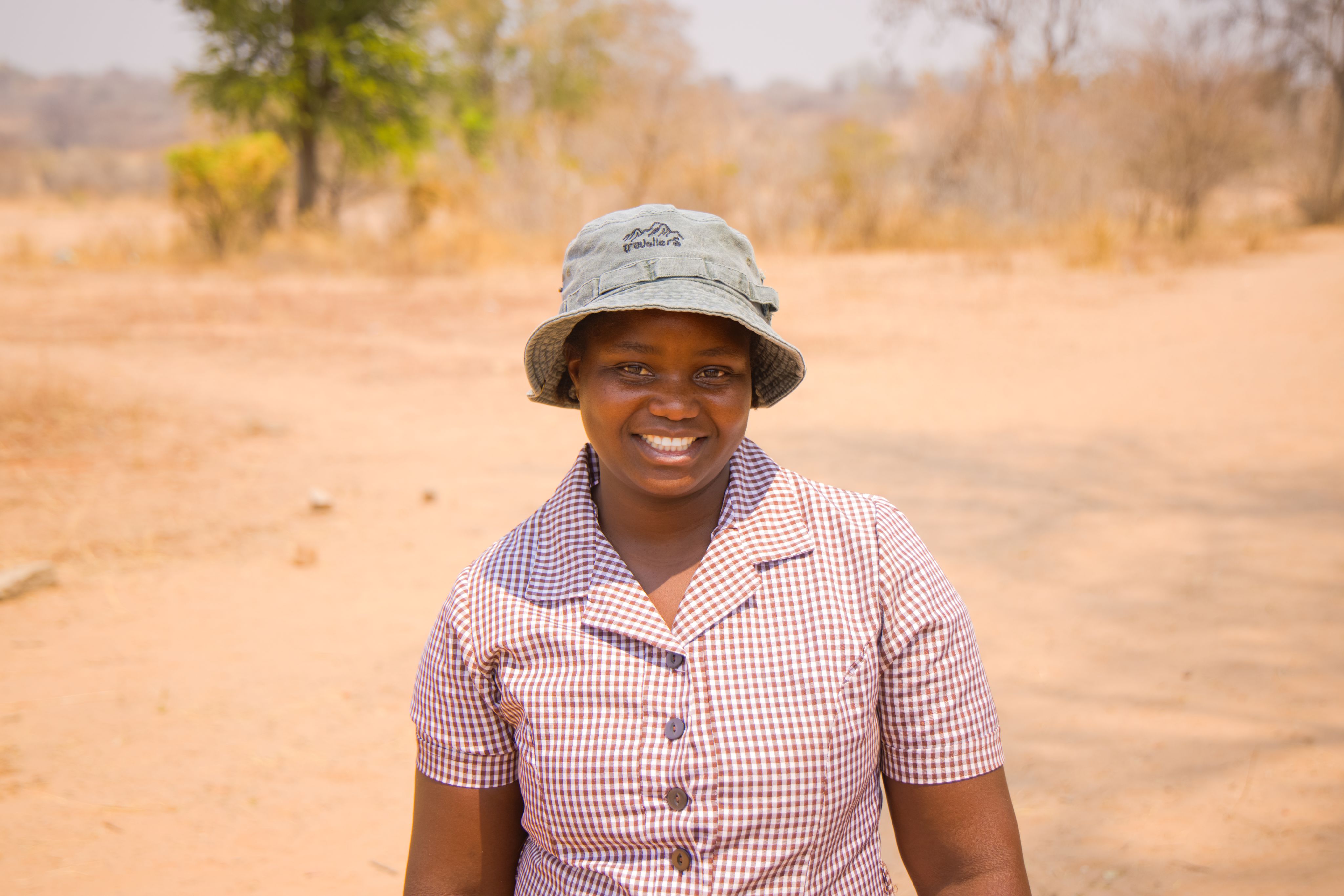 Village Health Worker Lisa Gondongwe from Denda Clinic after a successful day of community mobilisation.