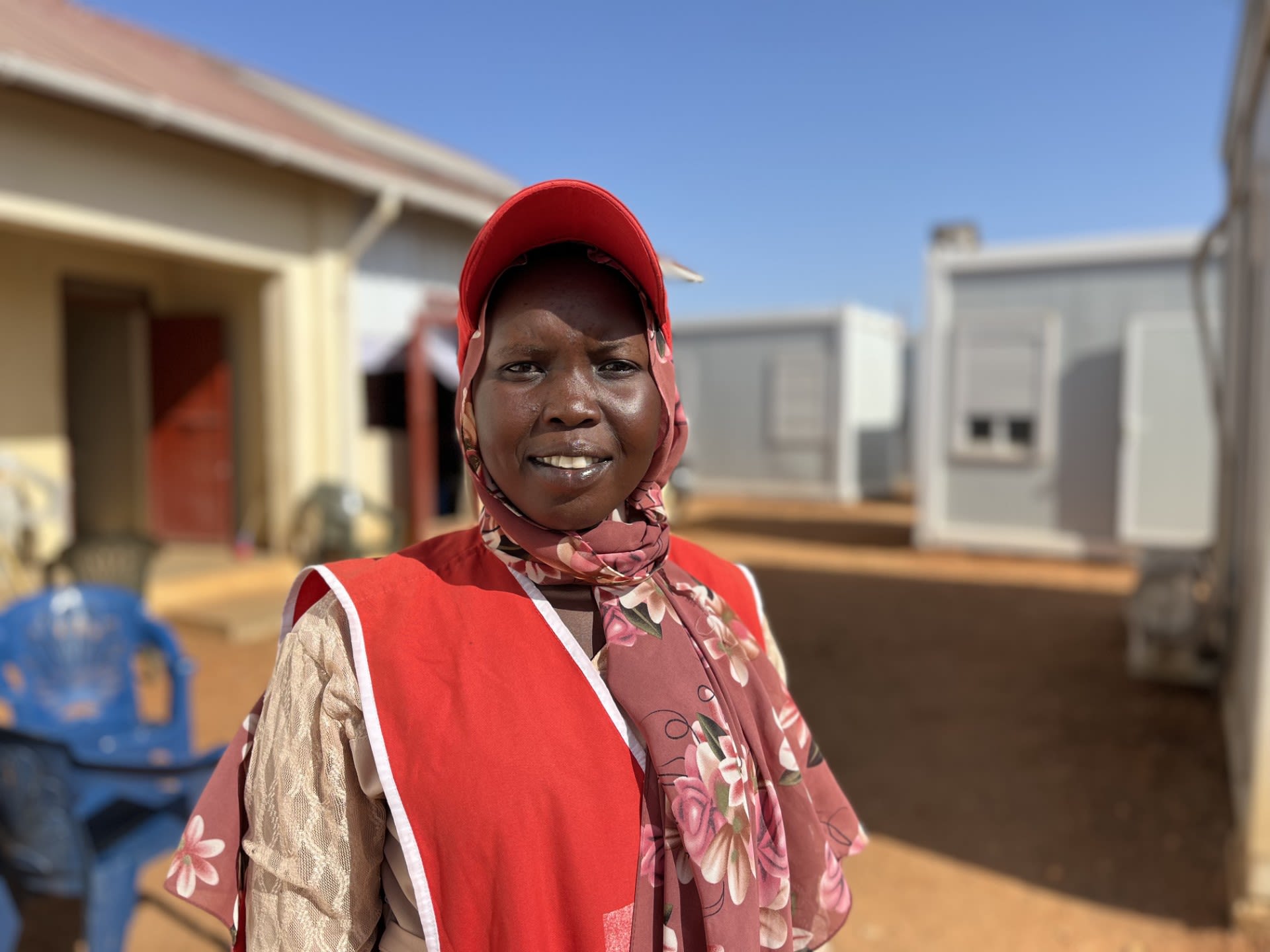 27-year-old Amou, a volunteer with the South Sudan Red Cross. 