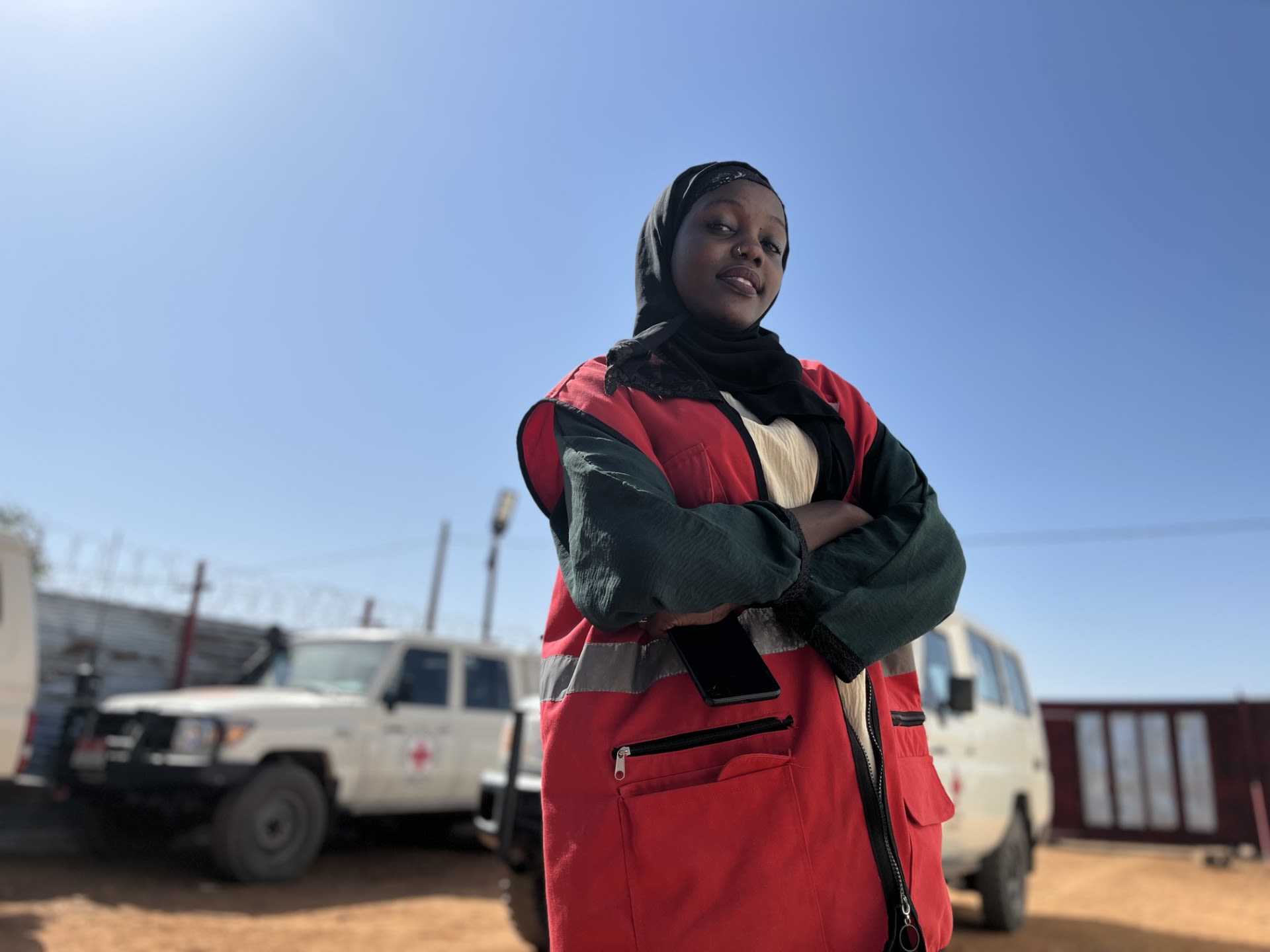 22-year-old South Sudan Red Cross volunteer Besma.