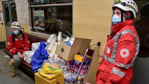 Even amid fighting that limits humanitarian response, the Ukrainian Red Cross is supporting people and communities affected by the escalating conflict in February and March 2022. Ukrainian Red Cross is providing food and basic necessities to thousands of people hiding in bomb shelters and metro stations.