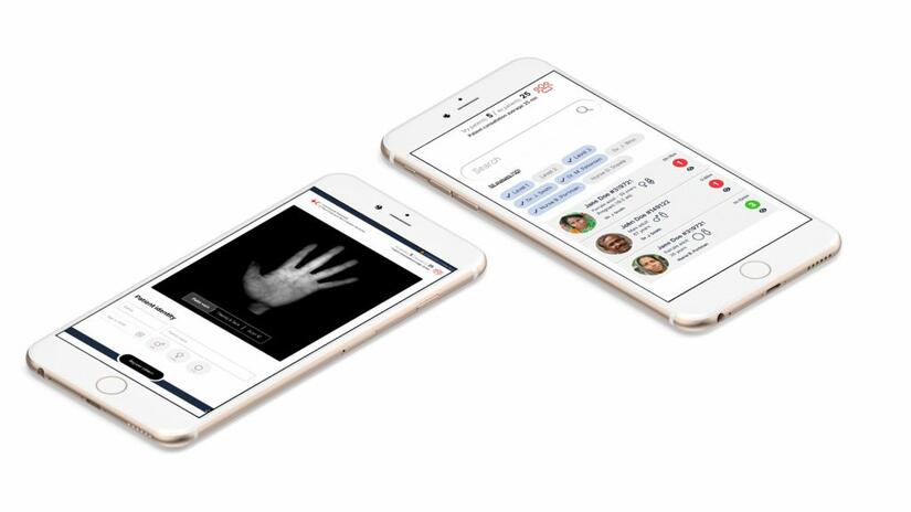 Una representación de diseño del Sistema de información sanitaria de la Cruz Roja y de la Media Luna Roja, una herramienta digital para ayudar a gestionar la información y la atención de los pacientes durante las emergencias