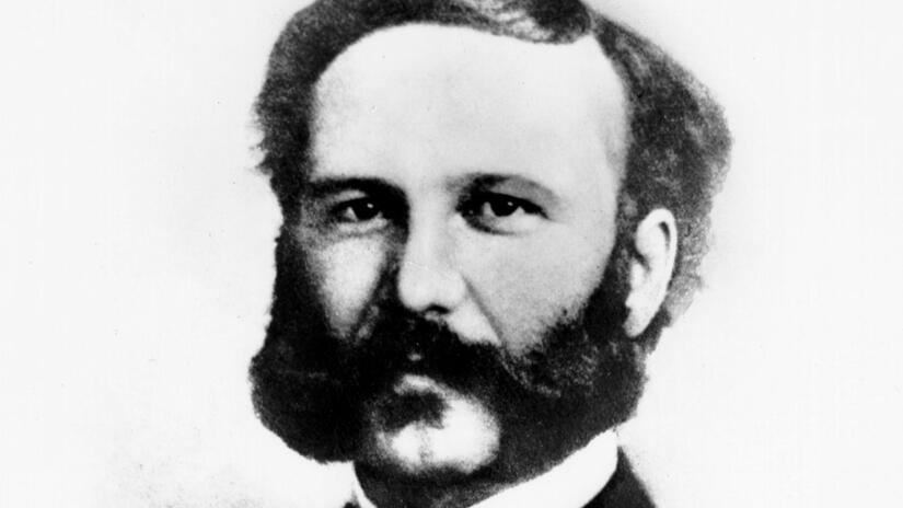 Retrato de Henry Dunant, fundador del Comité Internacional de la Cruz Roja