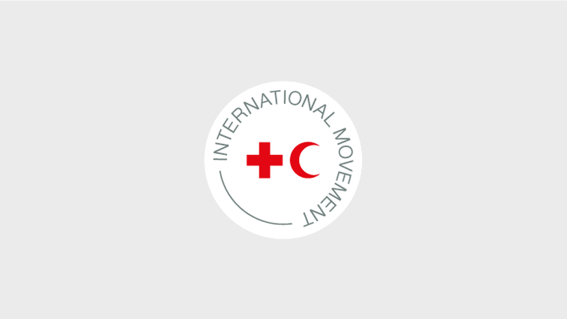 Le logo du Mouvement international de la Croix-Rouge et du Croissant-Rouge