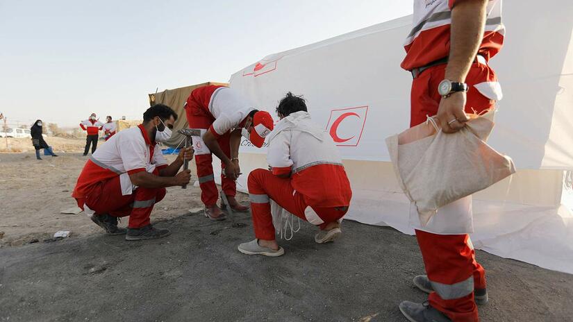 Iranian Red Crescent is setting up emergency shelters and coordinating preparedness activities to support Afghans crossing borders.