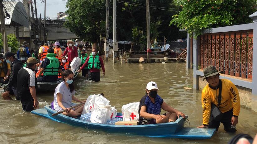 In Thailand, hundreds of thousands of people have been swamped by massive floods over recent days and Thai Red Cross is providing food and other critical relief across the country with some communities isolated for weeks.