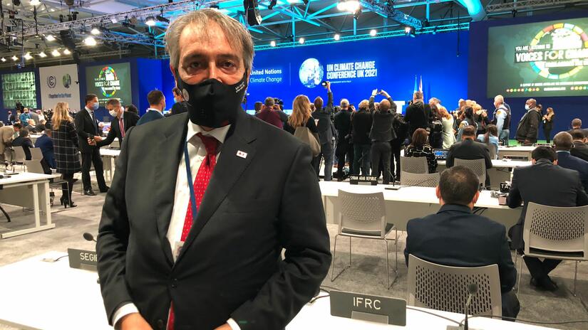 Francesco Rocca at the COP26 World Leaders Summit in Glasgow