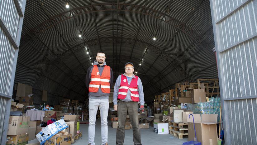 Ukrainian Red Cross volunteers are providing life-saving aid to people affected by the conflict, despite the dangers they face and the fact that they are also affected themselves