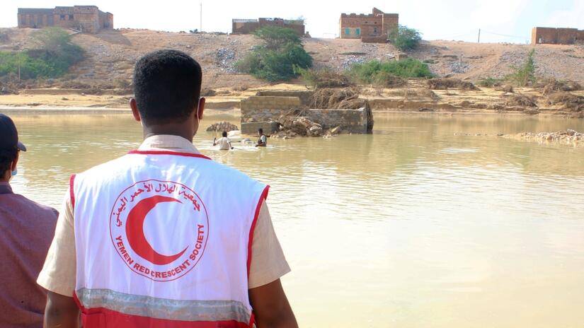 Heavy rains caused deadly flash floods in Yemen in July 2022. Yemen Red Crescent first on the ground to assess the needs and help affected people 