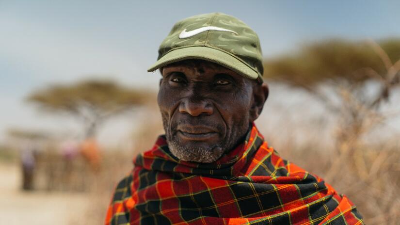 A portrait of Ebenyo Muya, a father from Isiolo county, Kenya