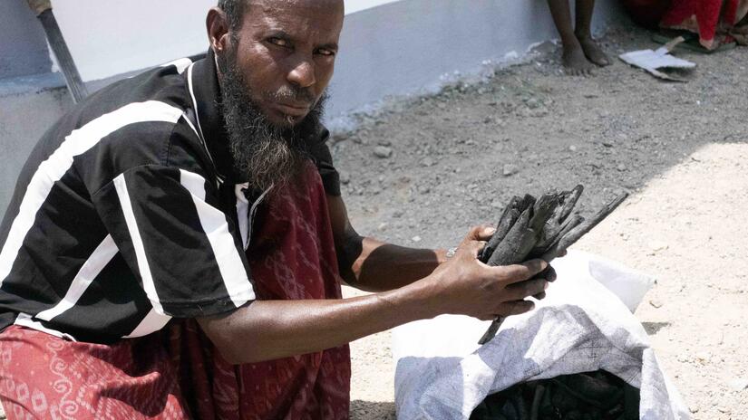 Many in Djibouti make, sell and use charcoal as part of their survival 
