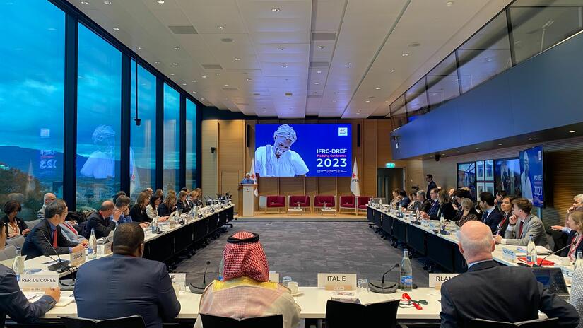The 2023 IFRC-DREF Pledging Conference drew 70 participants representing 35 governments and the private sector.