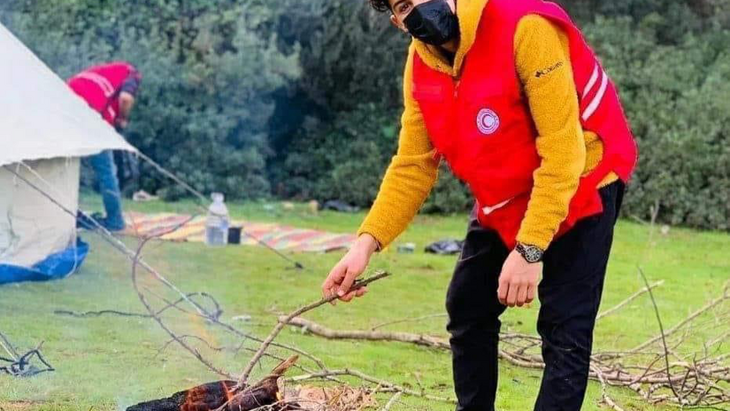 Volunteer Hussein Bou Zanouba was heading out to try and save lives when the ambulance he was riding in collided with an electric power pole, leading to his tragic drowning.