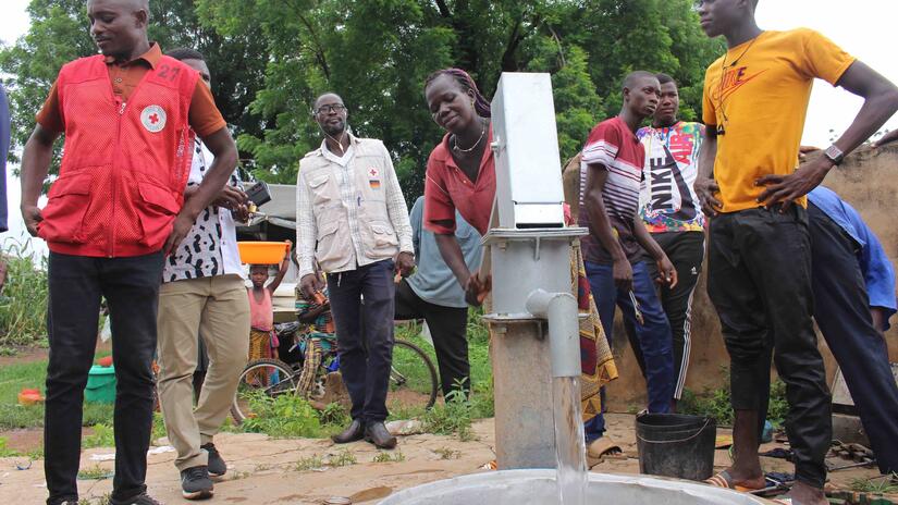 Togolese Red Cross Society water and sanitation project in rural areas of Togo.