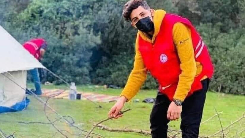 Volunteer Hussein Bou Zanouba was heading out to try and save lives when the ambulance he was riding in collided with an electric power pole, leading to his tragic drowning.