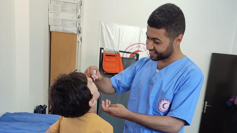 Haitham Bassam Abu Issa, a nurse at a PRCS clinic, was killed in Deir al-Balah