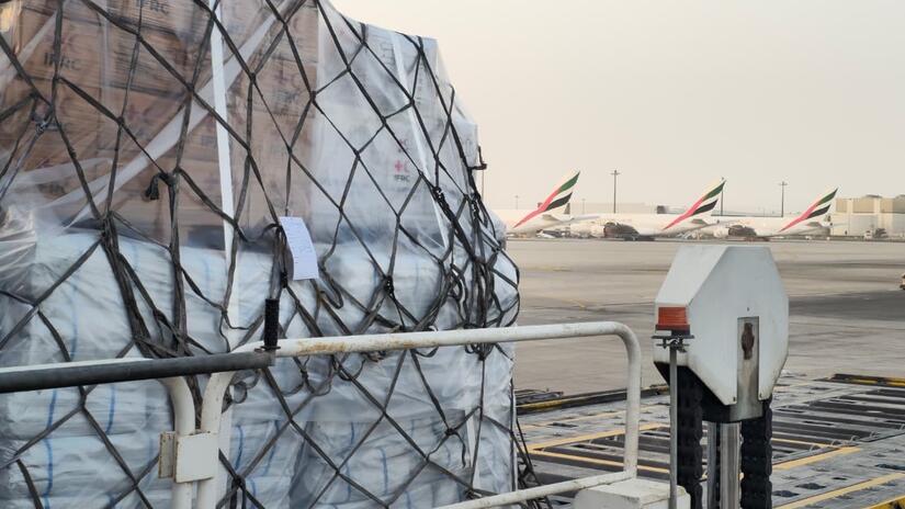 Critical humanitarian supplies, like these delivered to earthquake survivors in Afghanistan late last year, have become more expensive to deliver due to escalating conflict in the Middle East.
