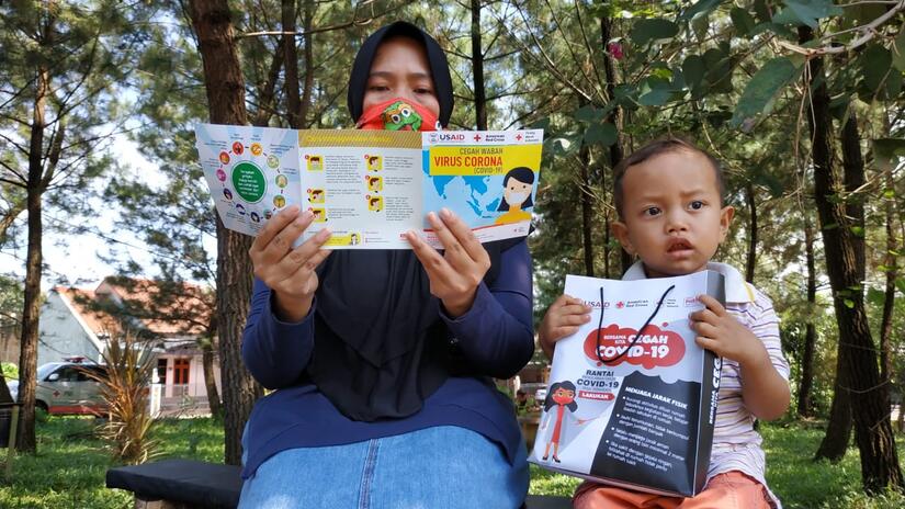 Indonesia, July 2020:The Indonesian Red Cross in 34 provinces, especially in the eight provinces that have the largest Covid-19 case, continuously,  took to the field and doing campaigns related to he