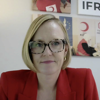 Jessie Thomson, head of IFRC delegation in Turkiye. 
