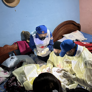Dr. Claricel Martinez with a team of medical personnel from the Venezeulan Red Cross