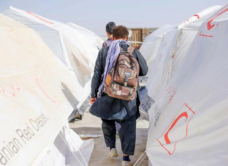 The Iranian Red Crescent is providing shelter, food, hygiene items, health and psychosocial support services to people crossing the border from Afghanistan